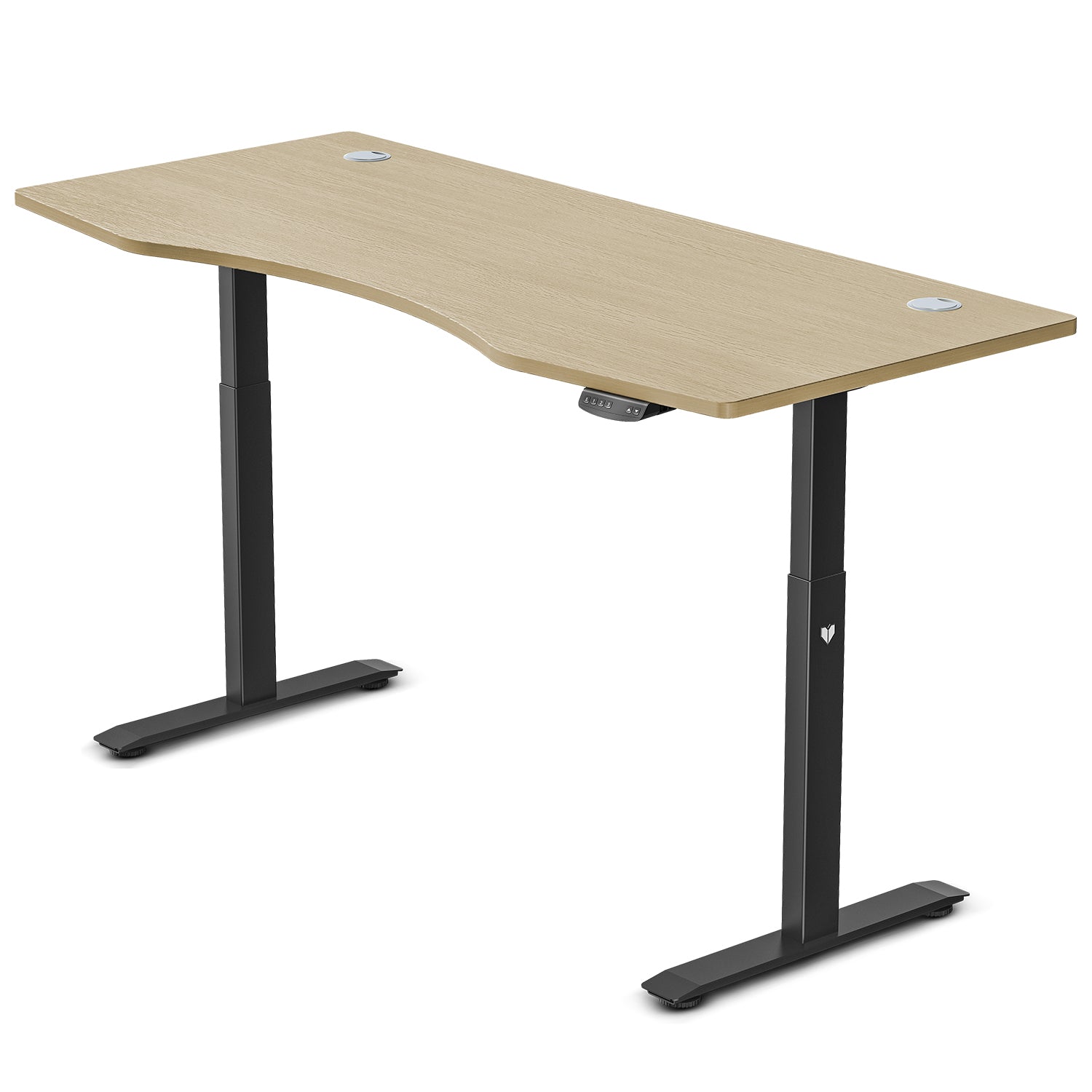 Lifespan Fitness V-FOLD Treadmill with ErgoDesk Automatic Standing Desk 1800mm in Oak/Black - Cosy Abode