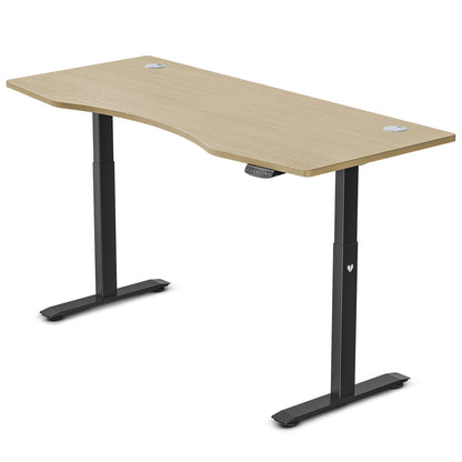 Lifespan Fitness V-FOLD Treadmill with ErgoDesk Automatic Standing Desk 1800mm in Oak/Black - Cosy Abode