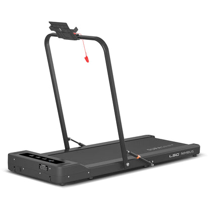 LSG Nimbus Walking Pad Treadmill + ErgoDesk Automatic Standing Desk 1500mm (Oak) - Cosy Abode