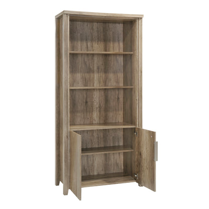 Display Shelf Book Case Stand Bookshelf Natural Wood like MDF in Oak Colour - Cosy Abode