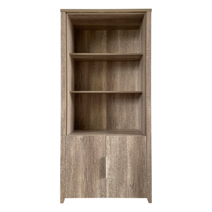 Display Shelf Book Case Stand Bookshelf Natural Wood like MDF in Oak Colour - Cosy Abode