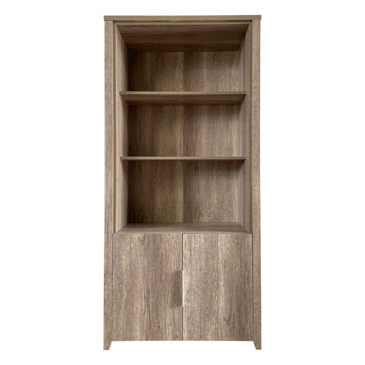 Display Shelf Book Case Stand Bookshelf Natural Wood like MDF in Oak Colour - Cosy Abode