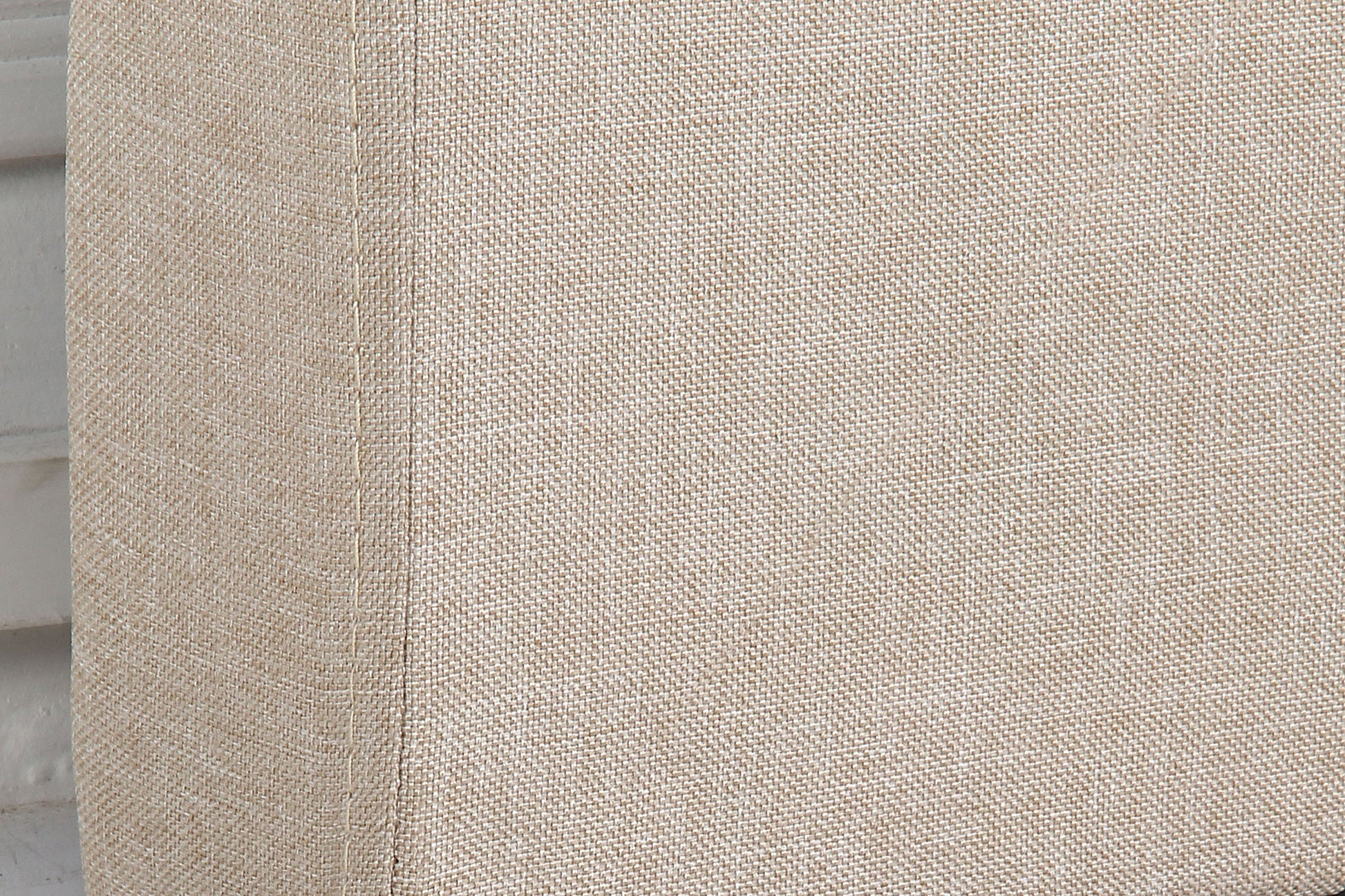 Bed Head Queen Beige Headboard Upholstery Fabric Tufted Buttons - Cosy Abode
