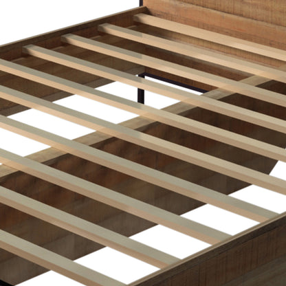 Mascot Bedframe Queen Size Oak - Cosy Abode