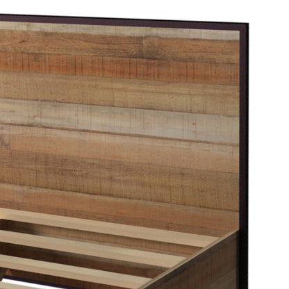 Mascot Bedframe Queen Size Oak - Cosy Abode