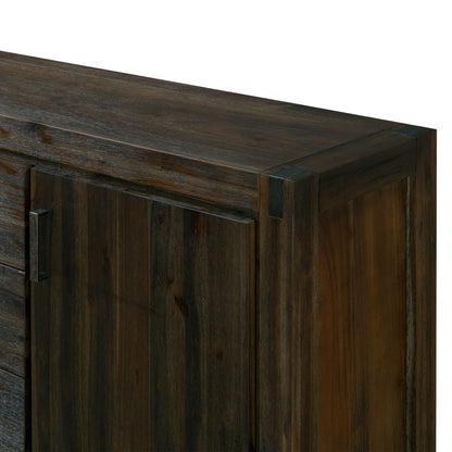 Buffet Sideboard in Chocolate Colour Constructed with Solid Acacia Wooden Frame Storage Cabinet with Drawers - Cosy Abode