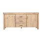 Buffet Sideboard in Oak Colour Constructed with Solid Acacia Wooden Frame Storage Cabinet with Drawers - Cosy Abode