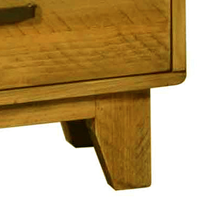 Bedside Table 2 drawers Night Stand Solid Wood Storage Light Brown Colour - Cosy Abode