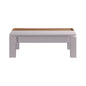 Coffee Table High Gloss Finish Lift Up Top MDF White Ash Colour Interior Storage - Cosy Abode