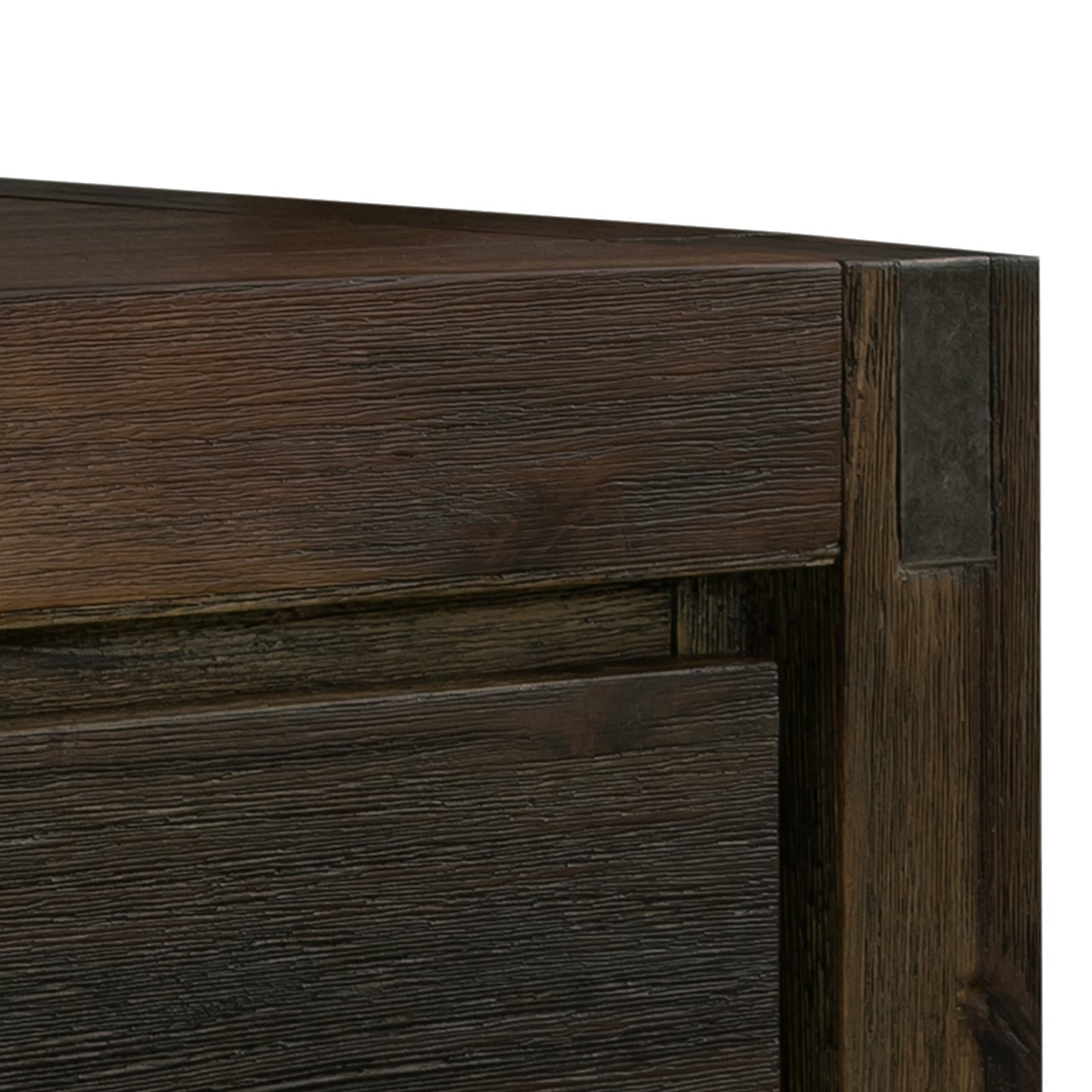 Coffee Table Solid Acacia Wood & Veneer 1 Drawers Storage Chocolate Colour - Cosy Abode