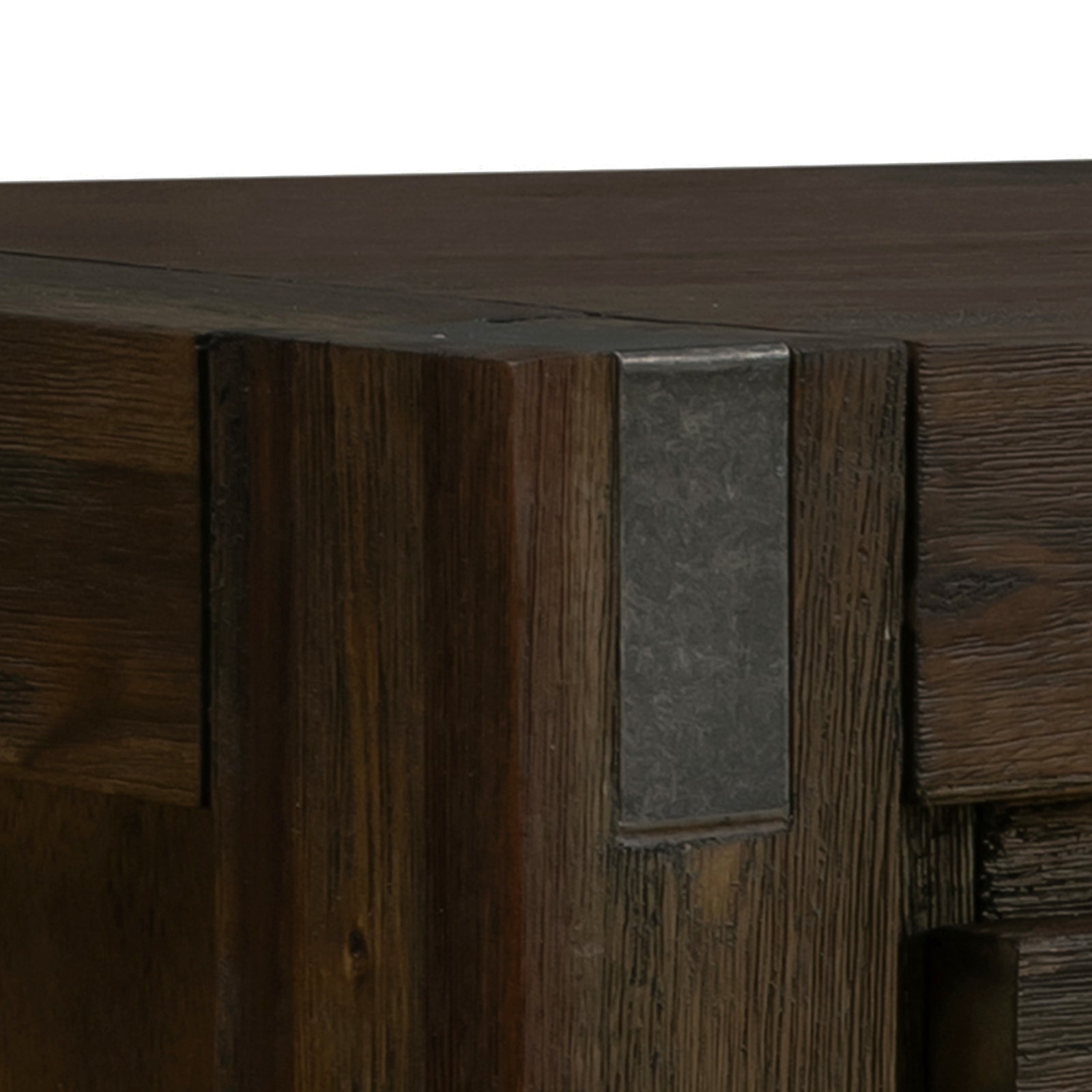 Hall Table 2 Storage Drawers Solid Acacia Wooden Frame Hallway in Chocolate Color - Cosy Abode