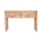 Hall Table 2 Storage Drawers Solid Acacia Wooden Frame Hallway in Oak Color - Cosy Abode