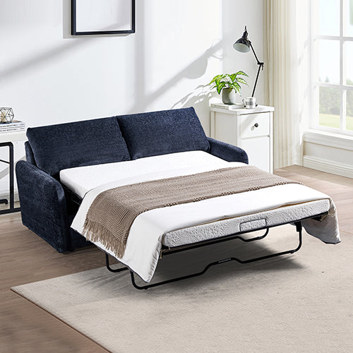 Harper Multifunctional 3 Seater Sofa Bed Fabric Upholstery Wooden Structure - Cosy Abode