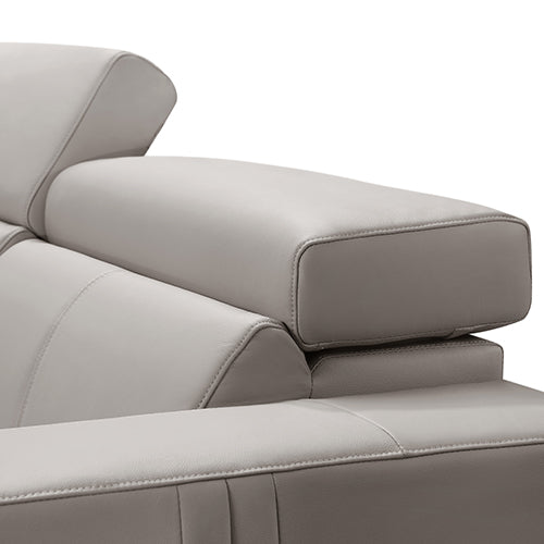 Washington Genuine Leather 6 Seater Corner Sofa With 2 Electric Recliners And Reversible Console - Cosy Abode