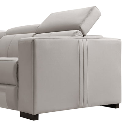 Washington Genuine Leather 6 Seater Corner Sofa With 2 Electric Recliners And Reversible Console - Cosy Abode