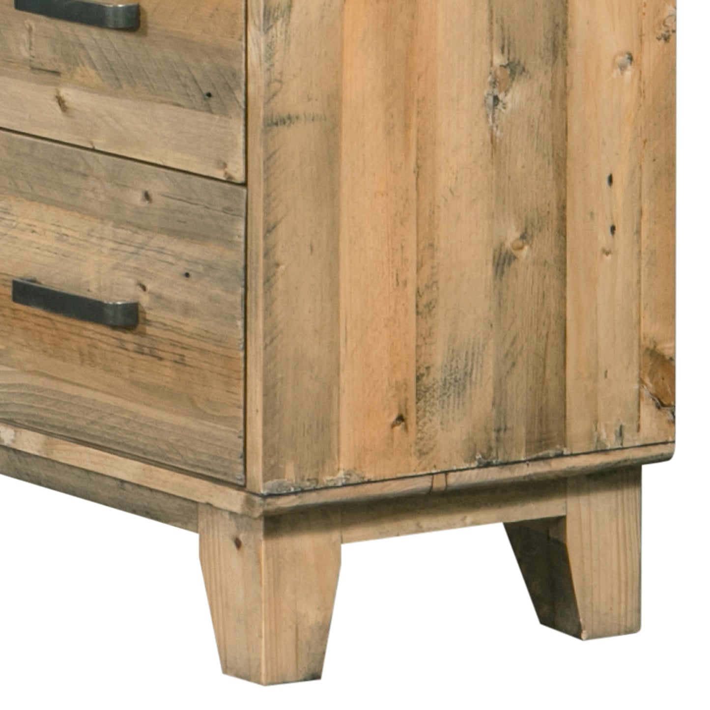Tallboy with 4 Storage Drawers in Wooden Light Brown Colour - Cosy Abode