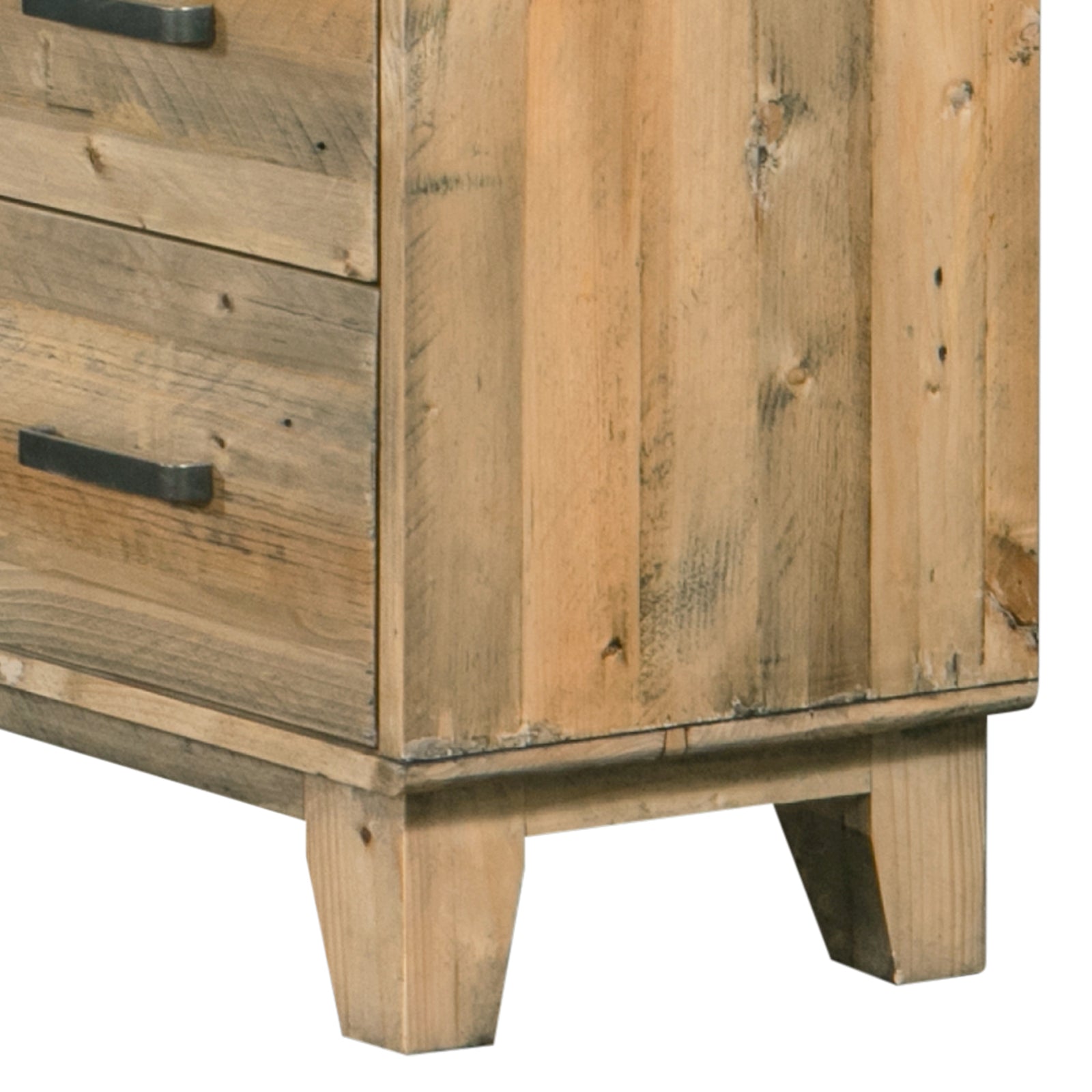 Tallboy with 4 Storage Drawers in Wooden Light Brown Colour - Cosy Abode