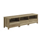TV Cabinet 3 Storage Drawers with Shelf Natural Wood like MDF Entertainment Unit in Oak Colour - Cosy Abode