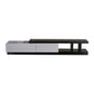 TV Cabinet with 2 Storage Drawers With High Glossy Assembled Entertainment Unit in Black & White colour - Cosy Abode