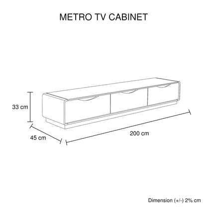 TV Cabinet with 3 Storage Drawers With High Glossy Assembled Entertainment Unit in Black & White colour - Cosy Abode