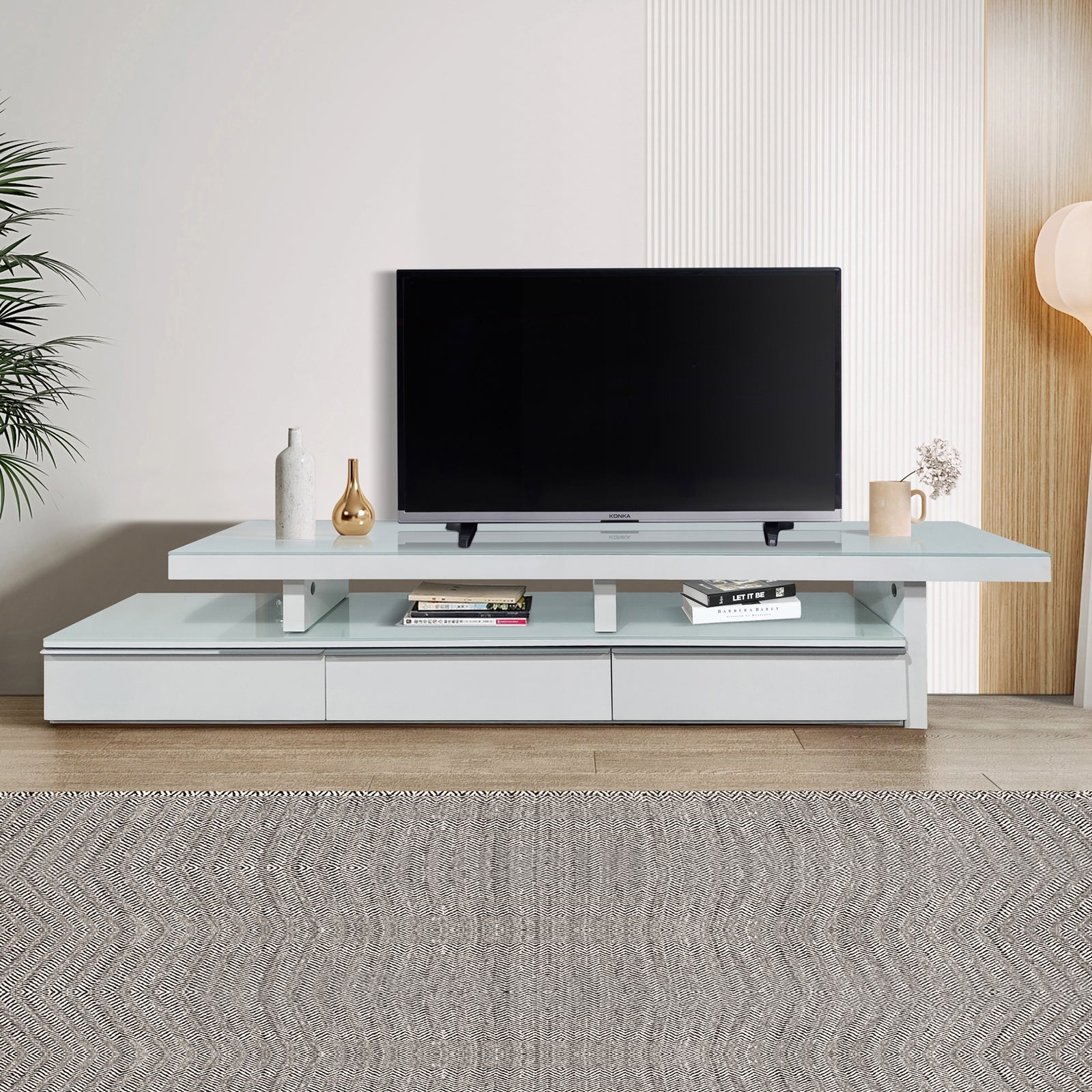 Marlin Tv Unit White - Cosy Abode