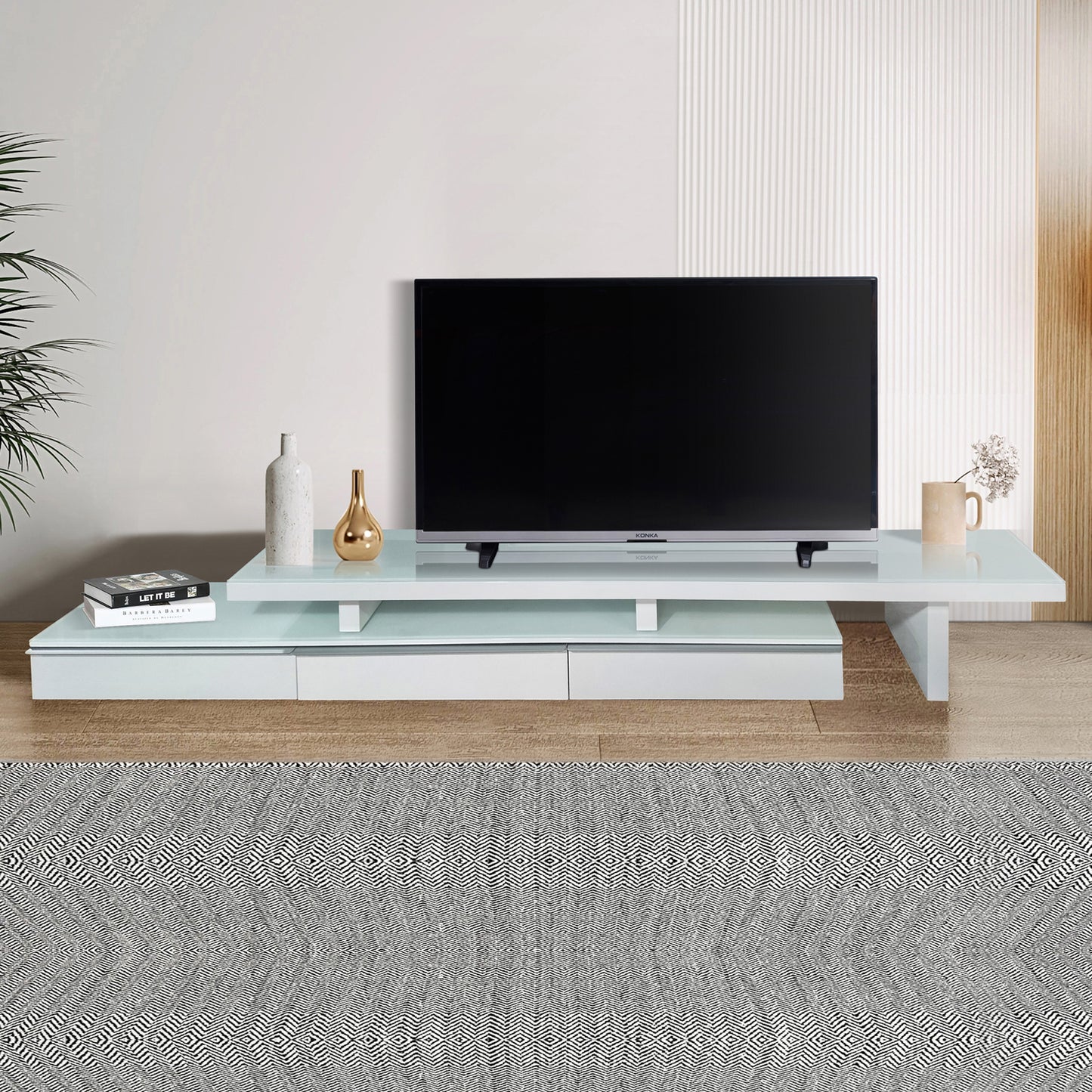 Marlin Tv Unit White - Cosy Abode