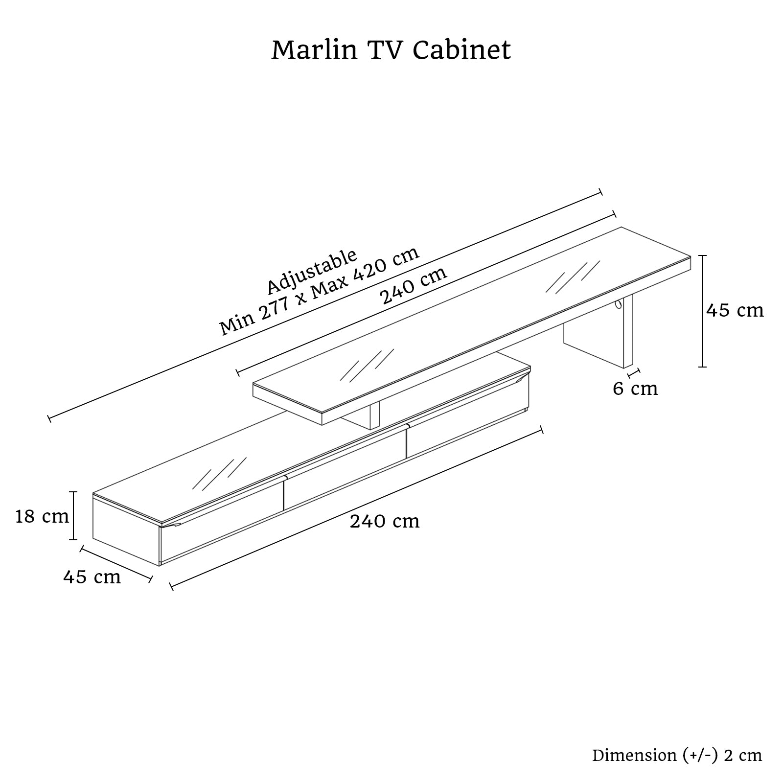 Marlin Tv Unit White - Cosy Abode