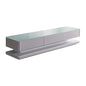 TV Cabinet with 3 Storage Drawers With High Glossy Assembled Entertainment Unit in White colour - Cosy Abode