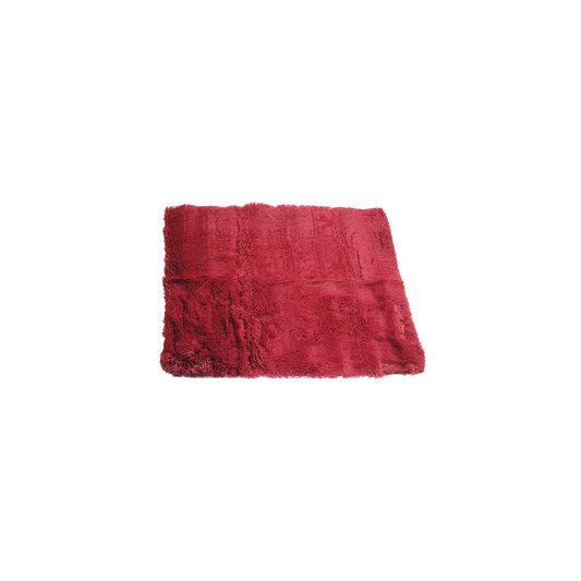 LONG HAIR Floor Rug Burgundy Rectangle - Cosy Abode