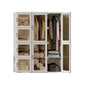 Kylin Cubes Storage Folding Cabinet Wardrobe With 12 Grids & 8 Doors & 2 Hangers - Cosy Abode