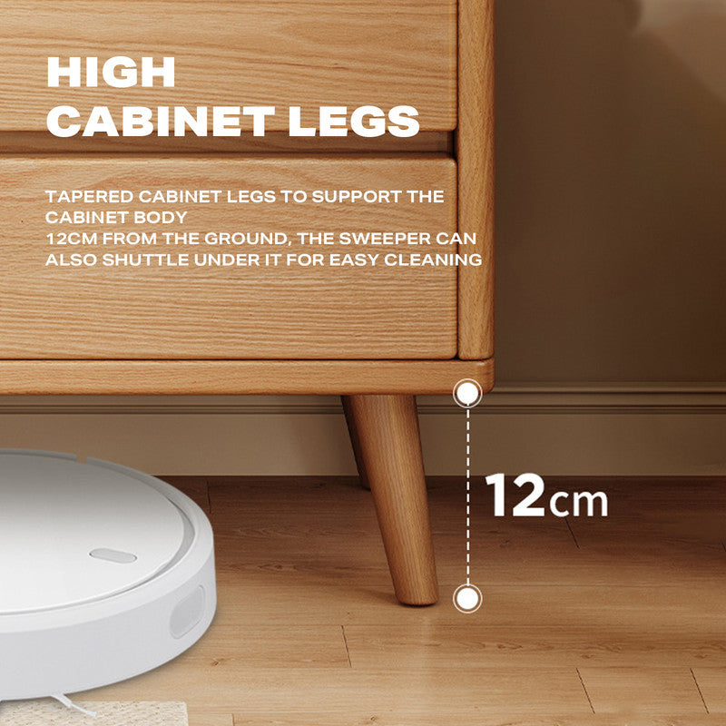 Bedside Tables 3 Drawers Side Table Nightstand Bedroom Storage Cabinet Wood - Cosy Abode