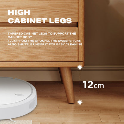 Bedside Tables 3 Drawers Side Table Nightstand Bedroom Storage Cabinet Wood - Cosy Abode