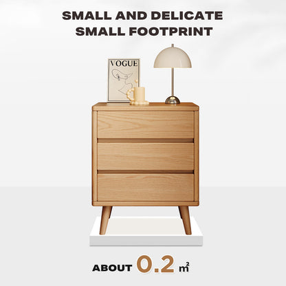 Bedside Tables 3 Drawers Side Table Nightstand Bedroom Storage Cabinet Wood - Cosy Abode