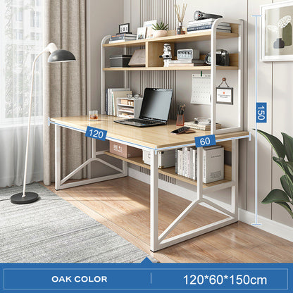 Computer Desk Table Bookshelf Integrated Table Bedroom Students Home Study Table - Cosy Abode