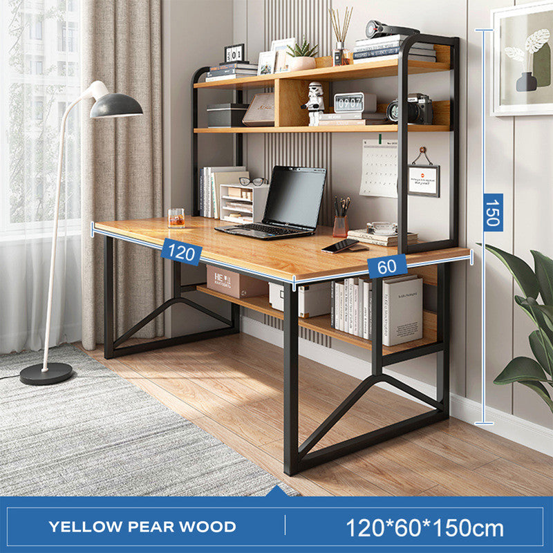 Computer Desk Table Bookshelf Integrated Table Bedroom Students Home Study Table - Cosy Abode