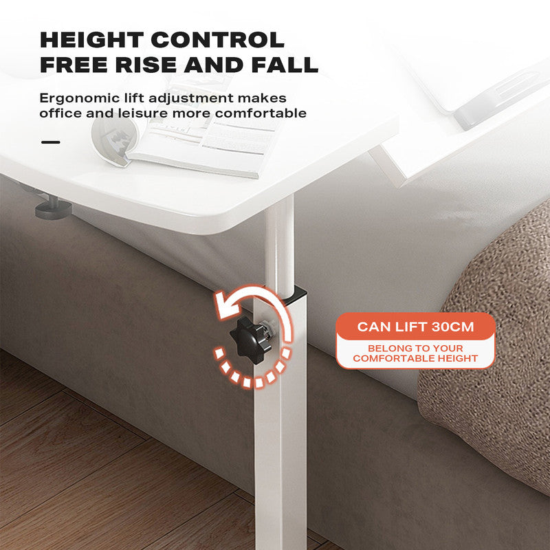 Movable lifting computer table bedside portable table - Cosy Abode