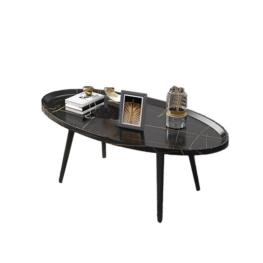 Coffee Table Living Room Accent Oval Table Contemporary Style Leisure Tea Table - Cosy Abode