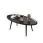 Coffee Table Living Room Accent Oval Table Contemporary Style Leisure Tea Table - Cosy Abode