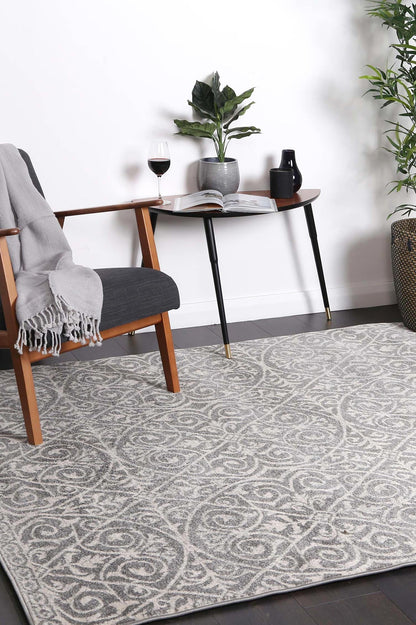 delicate-katherine-grey-ivory-rug 160x230 - Cosy Abode
