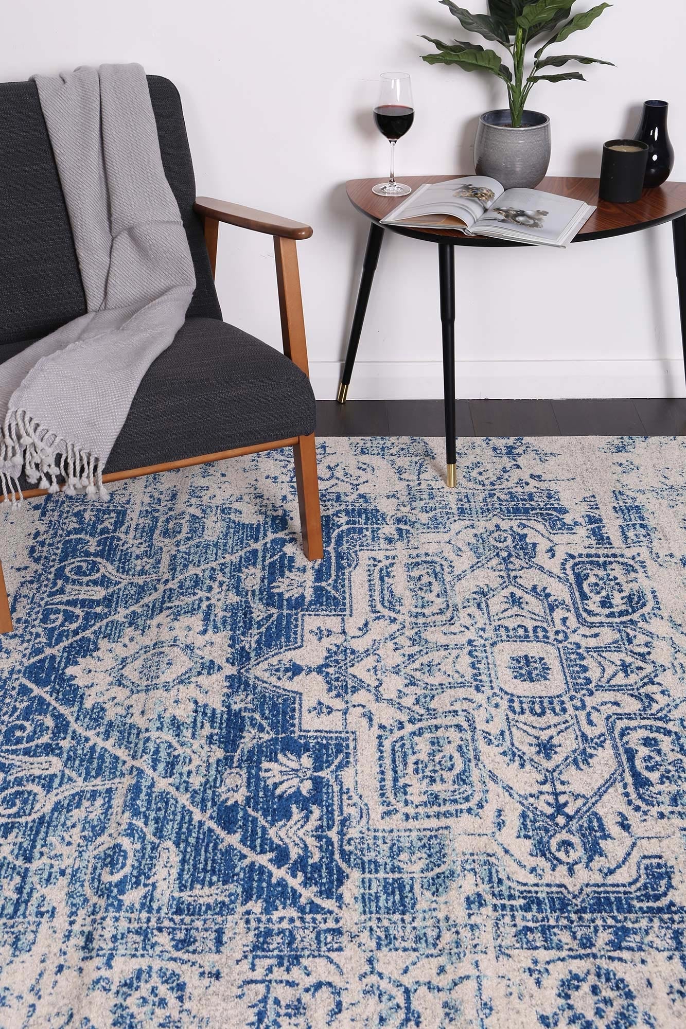 delicate-audrey-ivory-navy-rug 80x300 - Cosy Abode