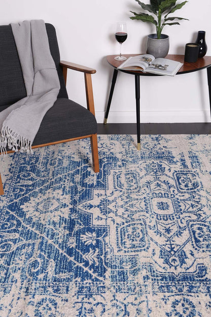 delicate-audrey-ivory-navy-rug 80x300 - Cosy Abode