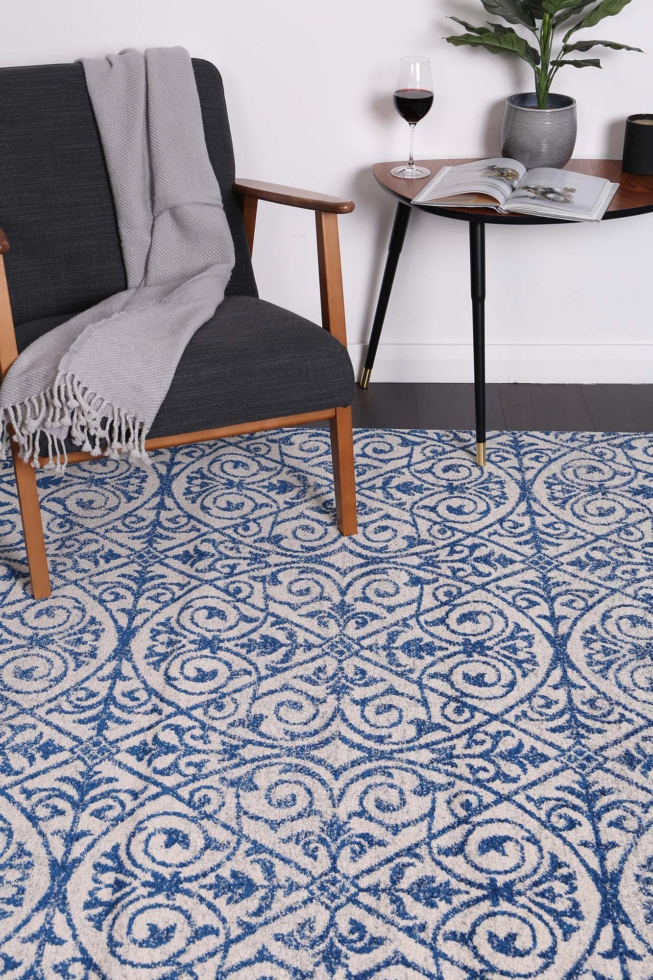 delicate-katherine-blue-ivory-rug 80x300 - Cosy Abode