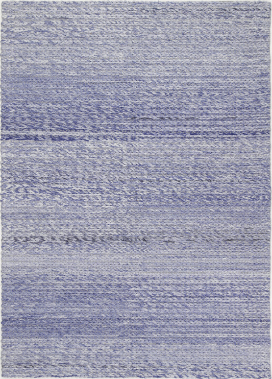 Harlow Cue Blue Wool Blend Rug 160x230 - Cosy Abode