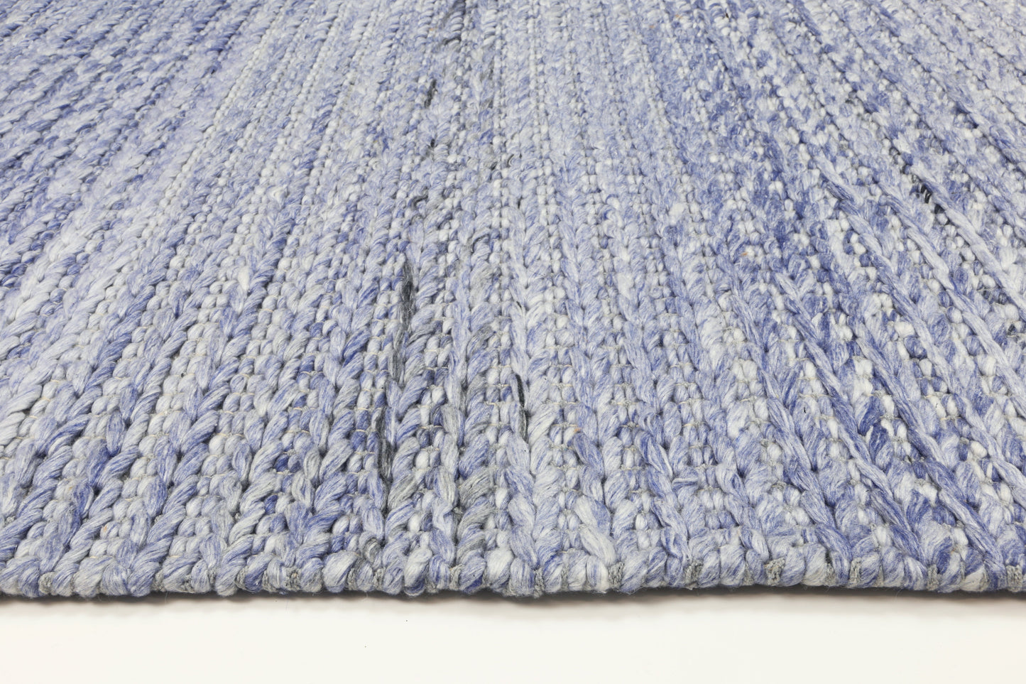 Harlow Cue Blue Wool Blend Rug 160x230 - Cosy Abode