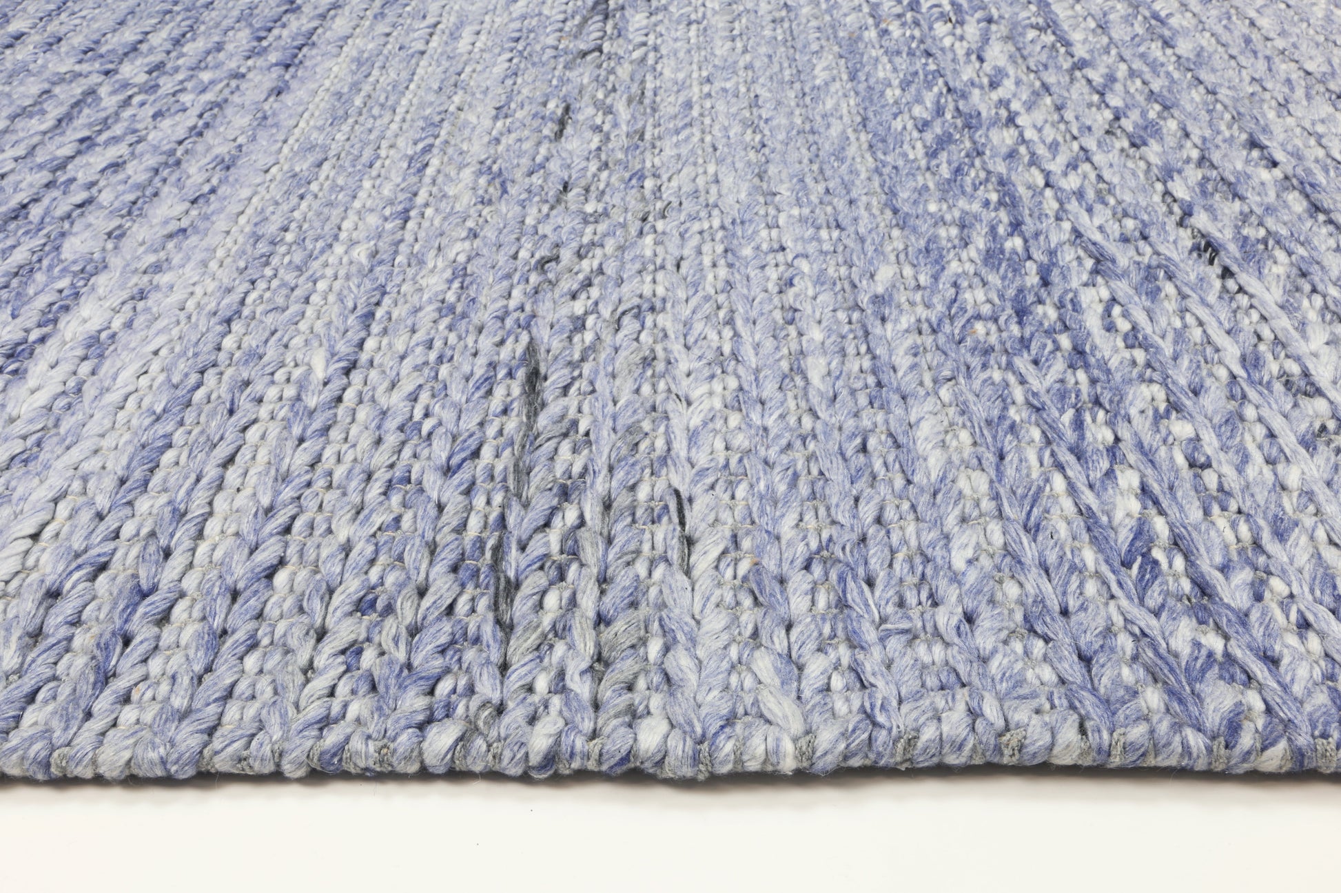 Harlow Cue Blue Wool Blend Rug 160x230 - Cosy Abode