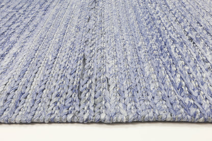 Harlow Cue Blue Wool Blend Rug 160x230 - Cosy Abode
