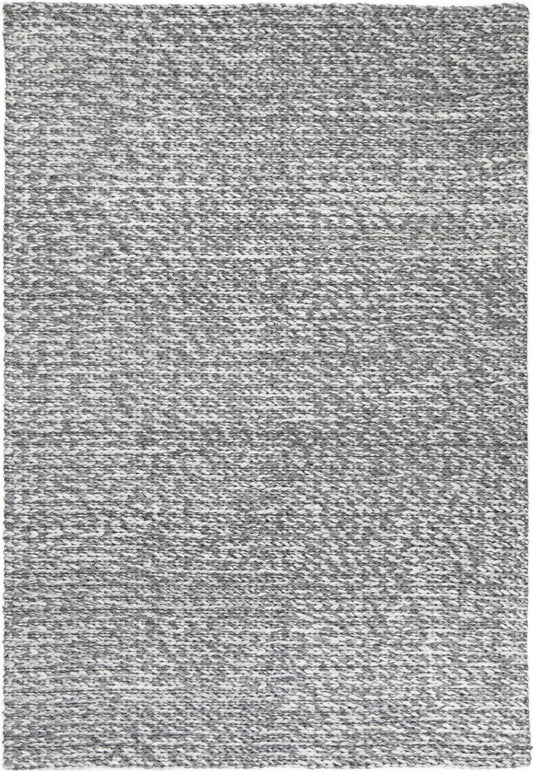 Harlow Cue Charcoal Wool Blend Rug 160x230 - Cosy Abode