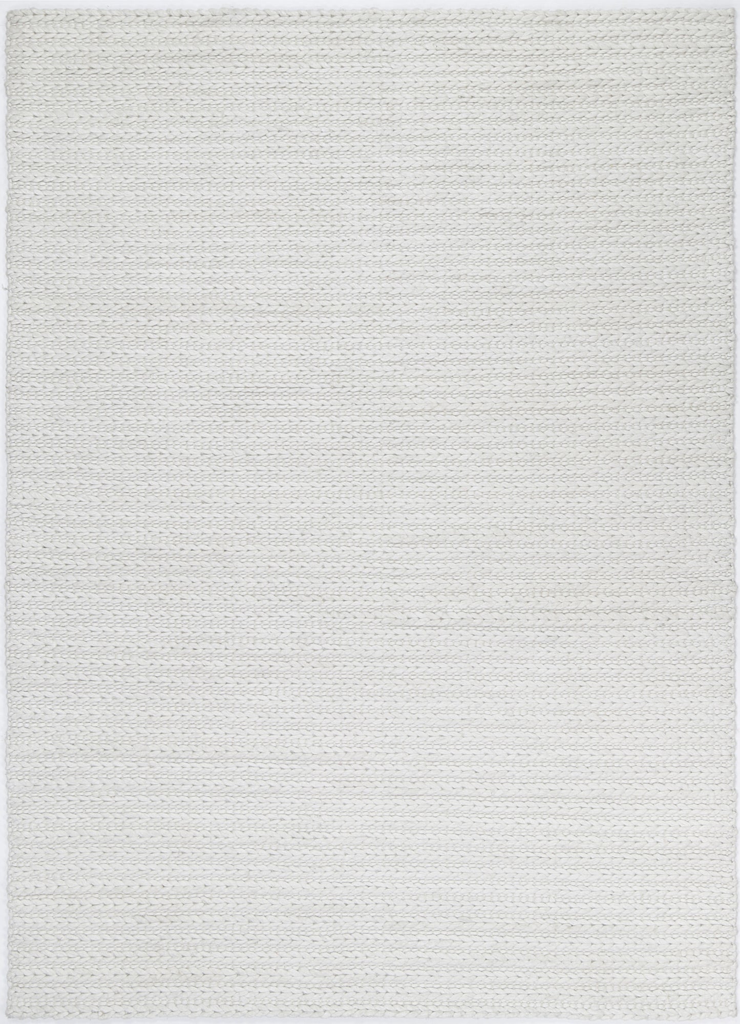 Harlow Cue White Wool Blend Rug 160x230 - Cosy Abode