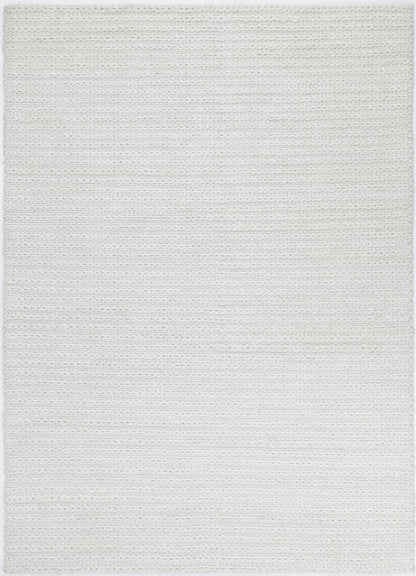 Harlow Cue White Wool Blend Rug 160x230 - Cosy Abode
