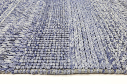 Harlow Grace Blue Wool Blend Rug 160x230 - Cosy Abode